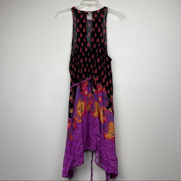 Free People Print Tied Midi Dress - Picture 3 of 5